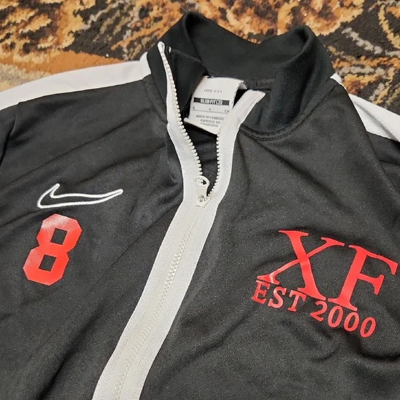 Nike Black and White Men's Track Jacket - Picture 2 of 11